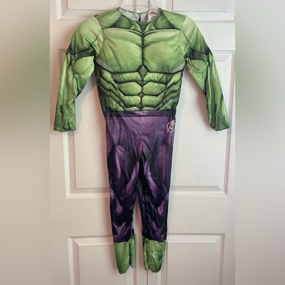 Marvel Avengers Hulk Padded Jumpsuit Youth Halloween Costume Size Medium - Picture 1 of 10